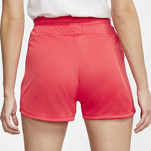 Short Nike mujer Dry academy Pro - Pantalón corto de mujer Nike para entrenamiento de fútbol - rosa - trasera