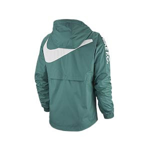 Chaqueta Nike FC All Weather - Chaqueta con capucha Nike FC All Weather - verde azulado - trasera