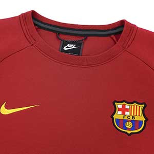 Sudadera Nike Barcelona Tech Fleece 2019 2020 - Sudadera de algodón Nike FC Barcelona 2019 2020 - granate - detalle