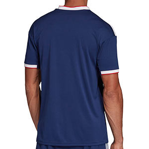 Camiseta adidas O.Lyon 2a 2019 2020 - Camiseta adidas segunda equipación Olympique Lyon 2019 2020 - azul marino - trasera