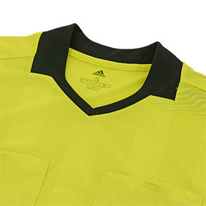 Camiseta adidas árbitro Ref 18 - Camiseta de manga corta adidas de árbitro - amarilla - detalle