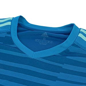 Camiseta portero adidas adipro 18 GK - Camiseta de manga larga de portero adidas - azul celeste - detalle cuello