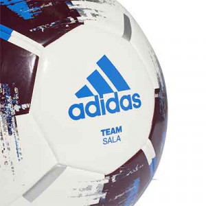 Balón adias Team Sala talla 62 cm - Balón de fútbol sala adidas Team Sala talla 62 cm - blanco y azul - detalle