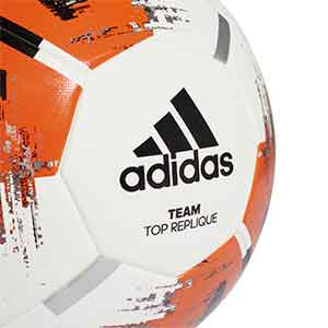 Balón adidas Team Top Replique talla 4 - Balón de fútbol adidas Team Top Replique talla 4 - blanco y naranja - detalle