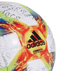 Balón adidas Conext 19 Wmns World Cup OMB T5 - Balón oficial de fútbol adidas Conext 19 Mundial femenino 2019 talla 5 - blanco y azul - trasera