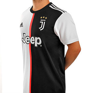 Camiseta adidas Dybala Juventus 2019 20 - Camiseta Dybala adidas primera equipación Juventus 2019 2020 - blanca y negra - frontal