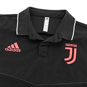 Polo adidas Juventus 2019 2020 - Polo adidas Juventus 2019 2020 - negro - detalle cuello