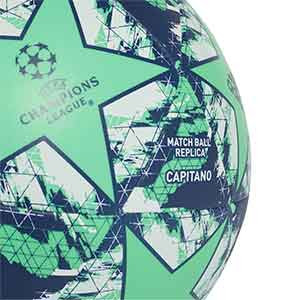 Balón adidas R Madrid Finale Capitano talla 3 - Balón de fútbol adidas Real Madrid 2019 2020 talla 5 - verde turquesa - detalle