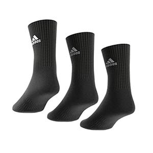 Pack calcetines media caña adidas Cushioned Crew 3pp - Pack 3 calcetines de media caña adidas - negros - trasera