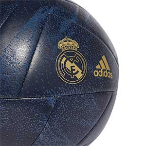 Balón adidas Real Madrid Capitano talla 5 - Balón de fútbol adidas del Real Madrid talla 5 - azul marino y negro - detalle