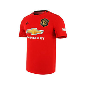 Camiseta adidas United Pogba 2019 2020 - Camiseta Paul Pogba primera equipación adidas Manchester United 2019 2020 - roja - frontal