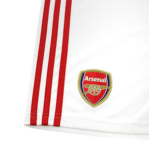 Short adidas Arsenal 2019 2020 - Pantalón corto adidas primera equipación Arsenal 2019 2020 - blanco - detalle escudo