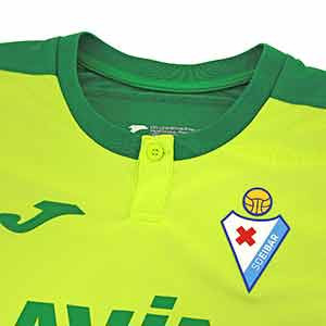 Camiseta Joma 2a Eibar 2019 2020 - Camiseta Joma segunda equipación Eibar 2019 2020 - azul celeste - detalle cuello