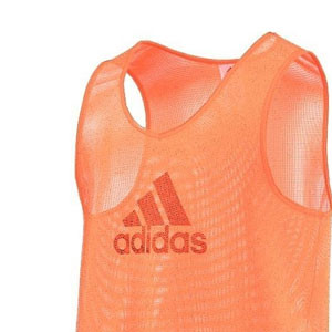 Peto adidas Training Bib 14 - Peto de entrenamiento de fútbol adidas - Naranja - frontal