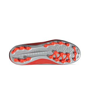 adidas Nemeziz 19.3 AG Junior - Botas de fútbol infantiles adidas AG para césped artificial - rojas - suela