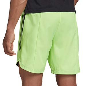 Short adidas Condivo 20 - Pantalón corto de entrenamiento de fútbol adidas - amarillo flúor - trasera