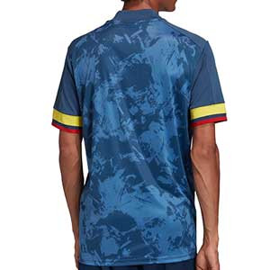 Camiseta adidas 2a Colombia 2019 2020 - Camiseta segunda equipación selección colombiana 2019 2020 - azul marino - trasera