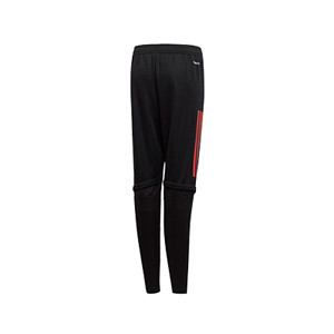 Pantalón adidas Bélgica niño entreno 2019 2020 - Pantalón largo infantil de entrenamiento selección belga 2019 2020 - negro - trasera