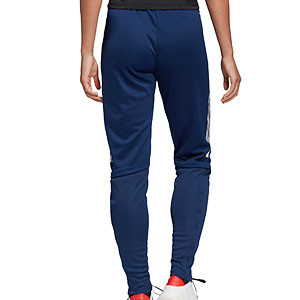 Pantalón adidas Condivo 20 mujer - Pantalón largo de entrenamiento de fútbol para mujer adidas - azul marino - trasera