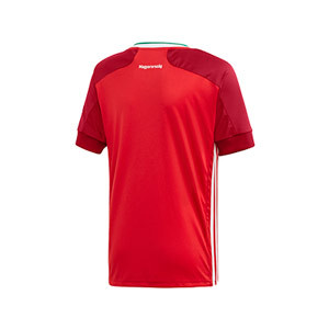 Camiseta adidas Hungria niño 2019 2020 - Camiseta infantil primera equipación selección húngara 2019 2020 - roja - trasera