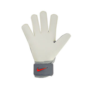 Nike Match - Guantes de portero Nike corte flat - grises azulados - trasera