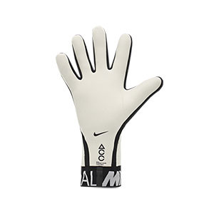 Nike GK Mercurial Touch Elite - Guantes de portero profesionales Nike corte negativo - blancos - trasera