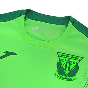 Camiseta Joma 2a Leganés 2019 2020 - Camiseta Joma segunda equipación Leganés 2019 2020 - verde - detalle cuello