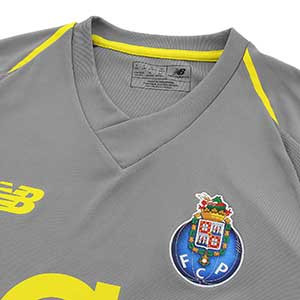 Camiseta New Balance 2a Porto 18 2019 - Camiseta New Balance segunda equipación FC Porto 2018 2019 - gris - detalle cuello