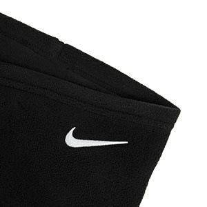 Braga cuello Nike Fleece Neck Warmer - Braga de cuello de entrenamiento de fútbol para invierno Nike - negra - detalle