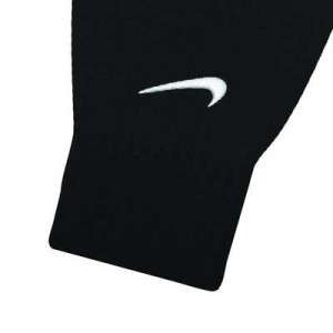 Guantes térmicos Nike Swoosh Knit - Guantes térmicos de entrenamiento Nike - Negro - frontal