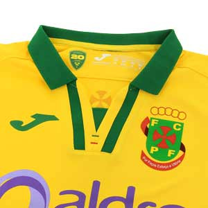 Camiseta Joma Paços de Ferreira 2019 2020 - Camiseta Joma primera equipación Paços de Ferreira 2019 2020 - amarilla - cuello