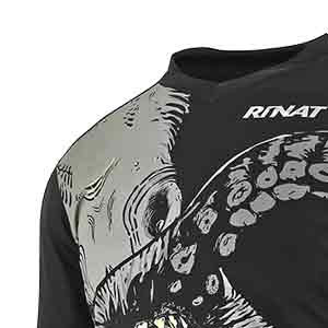 Camiseta portero Rinat Kraken - Camiseta de portero de manga larga acolchada Rinat - Negro / Gris - frontal