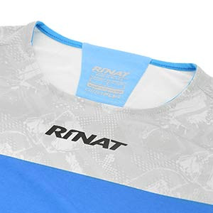 Camiseta manga larga Rinat Kaiser - Camiseta de portero de manga larga Rinat Kaiser - blanca y azul - cuello