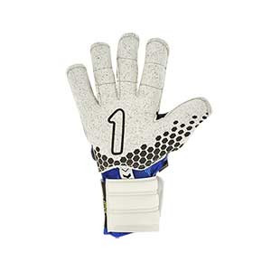 Rinat Asimetrik Hunter Spine Pro - Guantes de portero profesionales con protecciones Rinat corte Ergo-Roll - azules - trasera