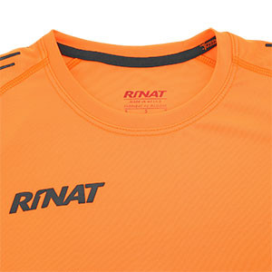 Equipación portero Rinat Pro - Conjunto de portero Rinat Pro - negro y naranja - Detalle cuello