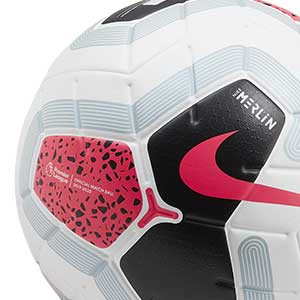 Balón Nike Premier League 2019 2020 Merlin talla 5 - Balón de fútbol Nike de la Premier League 2019 2020 talla 5 - blanco y negro - detalle