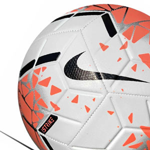 Balón Nike Strike talla 5 - Balón de fútbol Nike Strike talla 5 - blanco y naranja - trasera