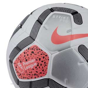 Balón Nike Premier League 19 2020 Strike Pro talla 5 - Balón de fútbol Nike de la Premier League 2019 2020 talla 5 - blanco y negro - detalle