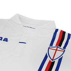 Camiseta 2a Sampdoria Joma 2018 2019 - Camiseta segunda equipación Sampdoria Joma 2018 - 2019 - blanca - detalle