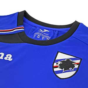 Camiseta Joma entreno Sampdoria 18 2019 - Camiseta de manga corta de entrenamiento Joma Sampdoria 2018 - 2019 - azul - detalle