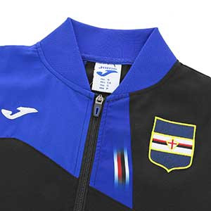 Chándal Joma Sampdoria 2019 2020 - Chándal de paseo de la Sampdoria 2019 2020 - negro - detalle cuello