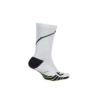 Calcetines Nike Squad Crew Canvas - Calcetines media caña para entrenamiento fútbol Nike - blancos - trasera