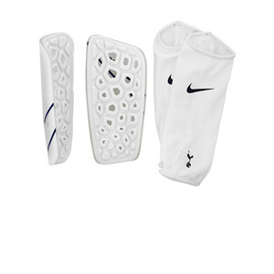 Nike Tottenham Mercurial Lite - Espinilleras Nike Tottenham Hotspur FC con mallas de sujeción - blancas - trasera