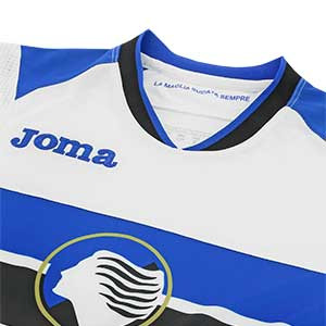 Camiseta Joma Atalanta BC 2a 2018 2019 - Camiseta segunda equipación Joma Atalanta 2018 - 2019 - blanca - detalle cuello