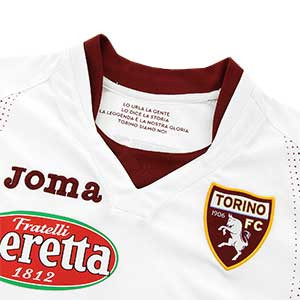 Camiseta Joma 2a Torino 2019 2020 - Camiseta segunda equipación Joma Torino 2019 2020 - blanca - cuello