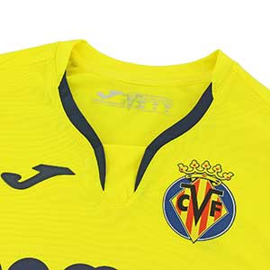 Camiseta Joma Villarreal 2019 2020 - Camiseta Joma primera equipación Villareal 2019 2020 - amarilla - detalle cuello