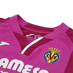 Camiseta Joma Villarreal 2a 2018 2019 - Camiseta Joma Villarreal segunda equipación 2018 - 2019 - rosa - detalle cuello