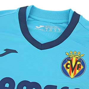 Camiseta Joma 3a Villarreal 2019 2020 - Camiseta Joma tercera equipación Vilareal 2019 2020 - azul celeste - detalle cuello