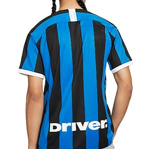 Camiseta Nike Inter 2019 2020 Stadium - Camiseta Nike primera equipación Inter de Milán 2019 2020 - negra y azul - trasera