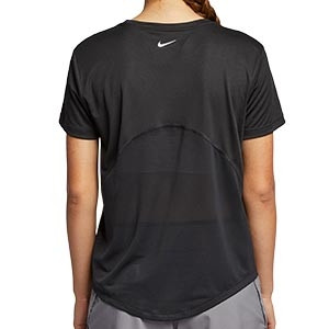 Camiseta Nike Miller mujer - Camiseta de entrenamiento para Mujer Nike Miler - negra - trasera